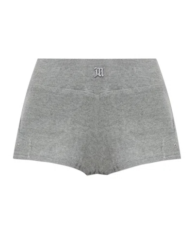 Misbhv Logo Shorts In Gray
