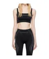 Misbhv Black Jacquard Top In Black