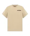 Misbhv Logo-print Cotton T-shirt In Nude