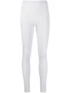 Misbhv Logo-waist Ski Leggings In Grey