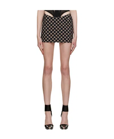 Misbhv Logo Zipper Opening And Closing Skirt In Pink