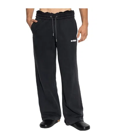 Misbhv Logo-detail Drawstring Track Pants In Black