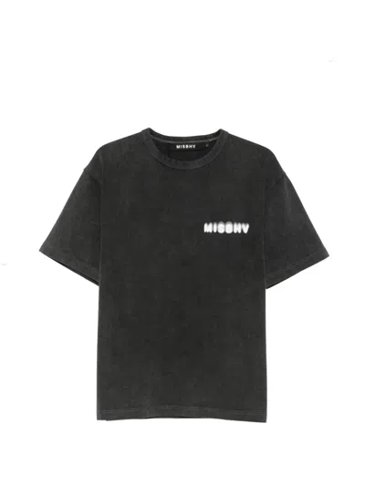 Misbhv Logo-print Cotton T-shirt In Black