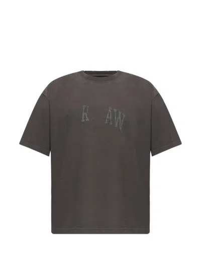 Misbhv Logo-print Distressed T-shirt In Gray