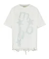 Misbhv Logo-print Distressed T-shirt In Green