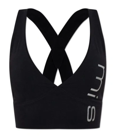Misbhv Logo-print Sports Bra In Black
