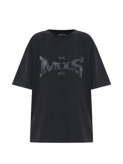 Misbhv Logo-print T-shirt In Animal Print