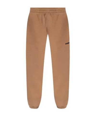 Misbhv Logo-printed Tapered Leg Track Pants In Brown