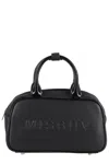 Misbhv Embossed Logo Top-handle Tote Bag In Black