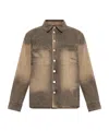Misbhv Distress Jacket In Brown