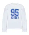 Misbhv 95 Longsleeve Graphic Printed Sweater In White