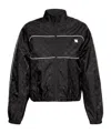 Misbhv Black Monogram Nylon Windbreaker Jacket In Black