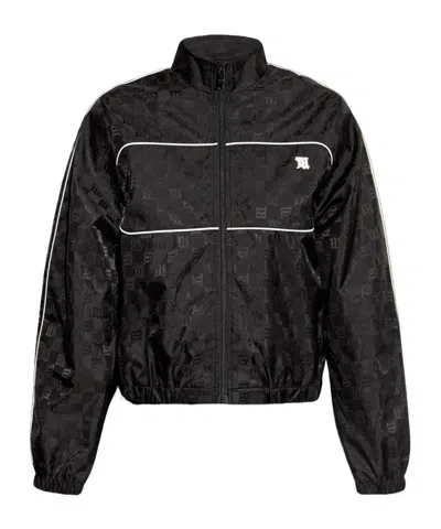 Misbhv Black Monogram Nylon Windbreaker Jacket