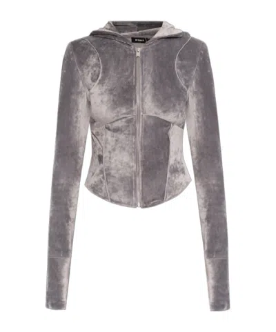 Misbhv Long-sleeved Hoodie In Gray