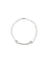 Misbhv M Beaded Necklace In White