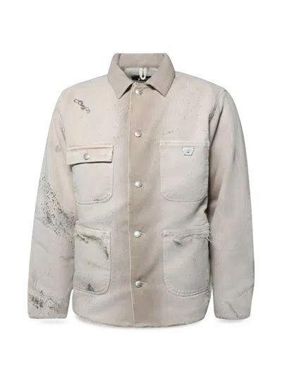 Misbhv Marfa Distressed Jacket In Gold