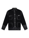 Misbhv Embossed Patch Denim Jacket In Black