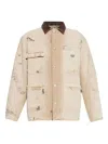Misbhv Button-down Casual Jacket In Brown