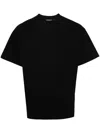 Misbhv Logo-embroidered Cotton T-shirt In Schwarz