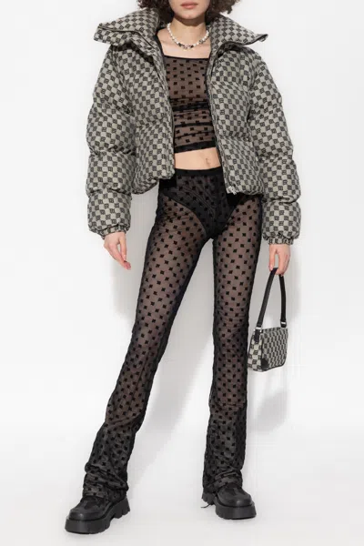 Misbhv ‘mesh Monogram' Leggings In Black