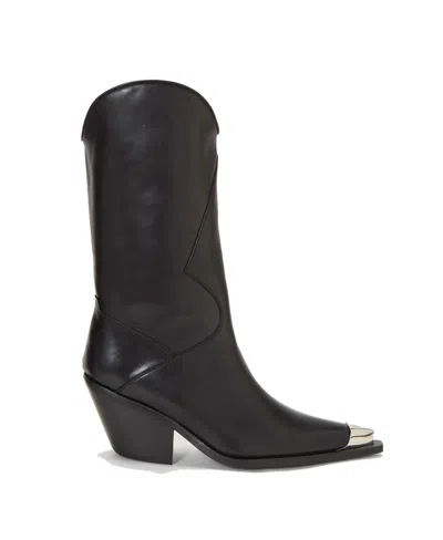 Misbhv Metallic Toe Boots In Black