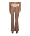 Misbhv Micro-drag Trousers In Brown