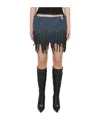 Misbhv Mini First Shearing Wool Skirt In Multicolor