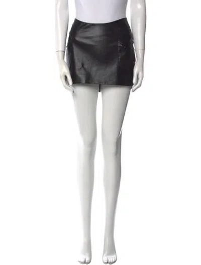 Pre-owned Misbhv Mini Skirt In Black
