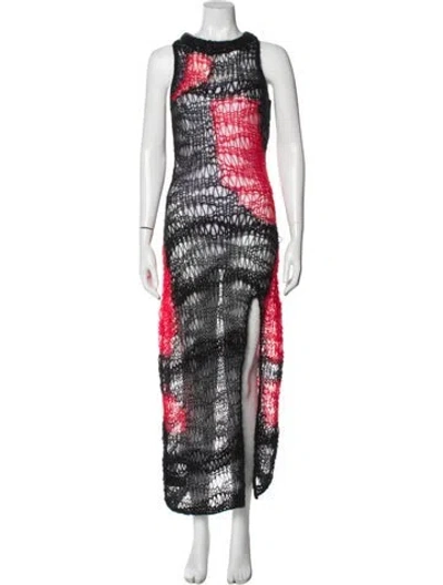 Pre-owned Misbhv Mohair Long Dress W/ Tags In Multi