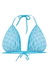 Misbhv Monogram Bikini Top In Blau