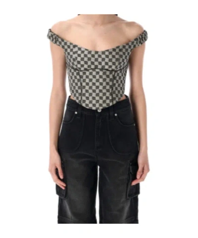 MISBHV MONOGRAM CANVAS CORSET
