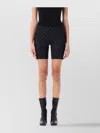 Misbhv Fitted Monogram Biker Shorts With Distinctive Pattern