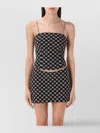 Misbhv Monogram Design Spaghetti Top With Adjustable Straps