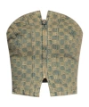 Misbhv Monogram-jacquard Denim Corset Top In Nude