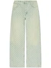 Misbhv Monogram Straight-leg Jeans In Blau