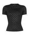 Misbhv Monogram Mockneck T-shirt In Multi