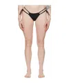 Misbhv Ssense Exclusive Black Monogram Bikini Bottom In Black