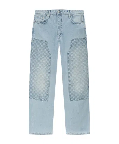 MISBHV MISBHV MONOGRAM PATTERNED STRAIGHT LEG JEANS