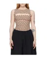 Misbhv Monogram-pattern Tank Top In Black