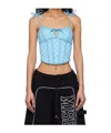 Misbhv Monogram-pattern Top In Blue