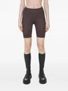 Misbhv Monogram-patterned Biker Shorts In Brown