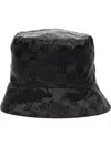 Misbhv All-over Monogram-pattern Bucket Hat In Schwarz
