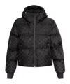 Misbhv Black Signature Nylon Puffer Jacket In Black