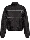 Misbhv Black Monogram Nylon Windbreaker Jacket In Schwarz