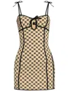 Misbhv Sling Dress In Brown