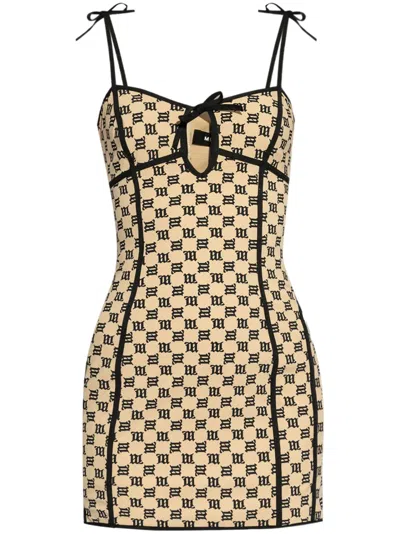 MISBHV MONOGRAM-PRINT MINI DRESS