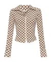 Misbhv Monogram-print Zip-up Top