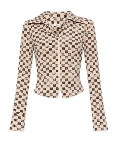 Misbhv Monogram-print Zip-up Top