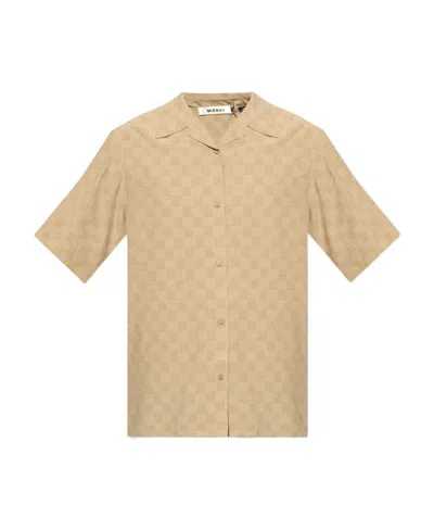 Misbhv Monogram Printed Short-sleeved Shirt In Neutral