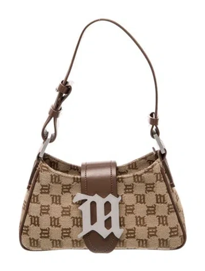 Pre-owned Misbhv Monogram Shoulder Bag In Brown